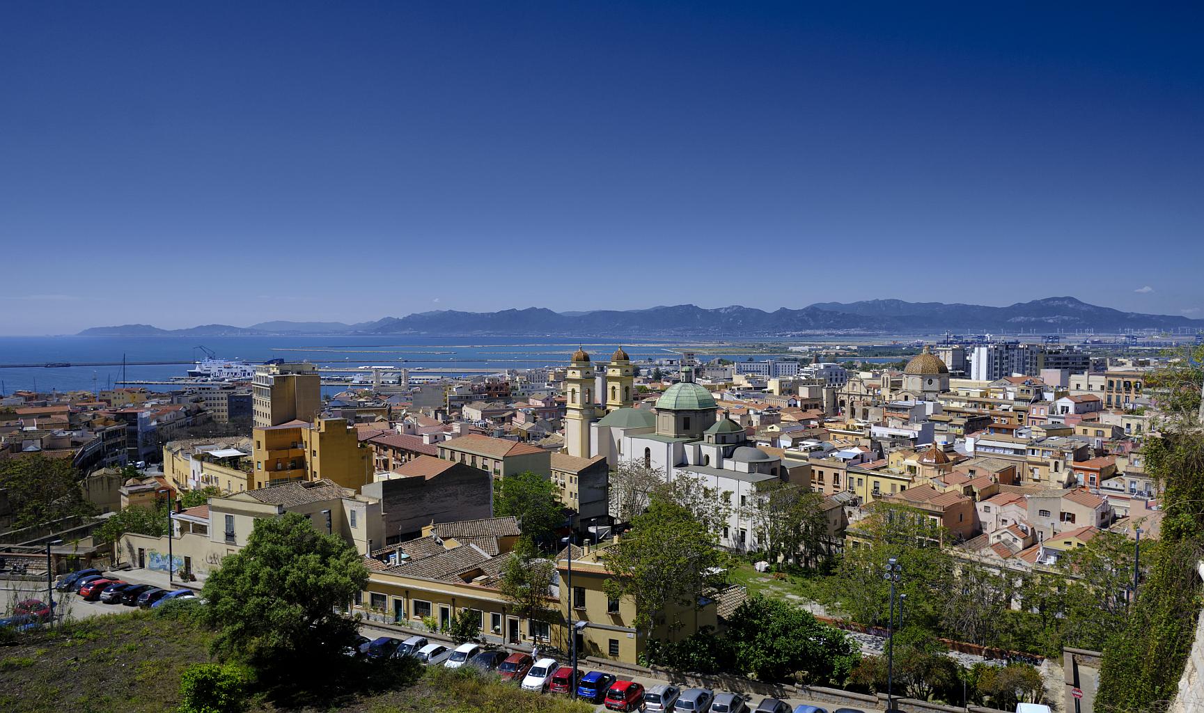 Cagliari from the Castello