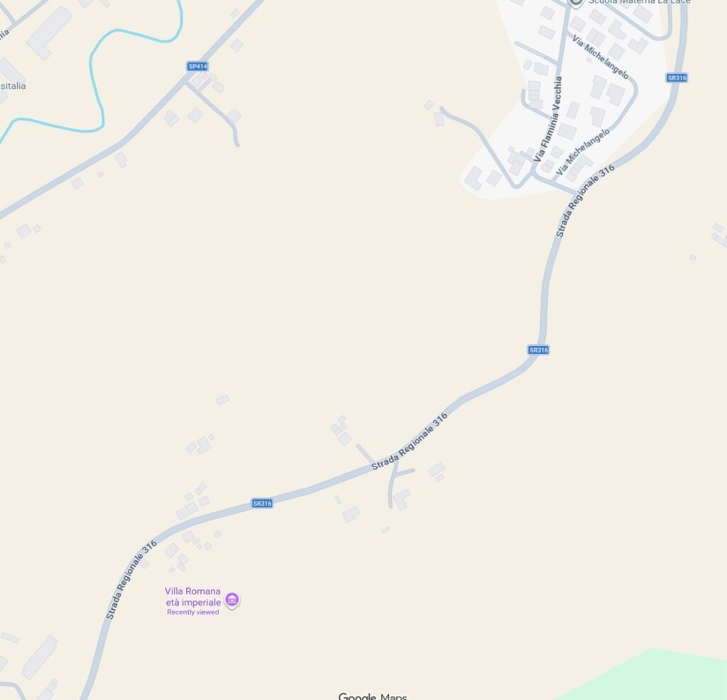 Via Flaminia in Bastardo