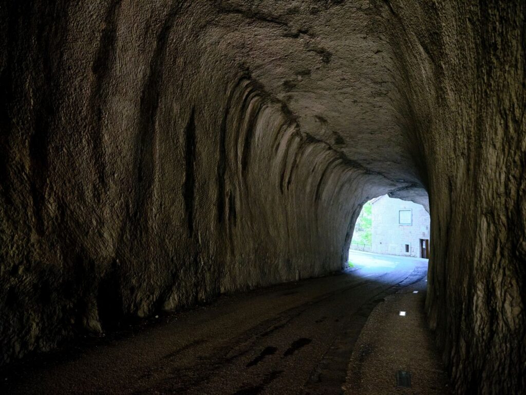 Inside the Tunnel of Vespasian