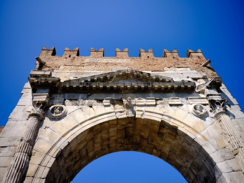 Arch of Augustus from the outside