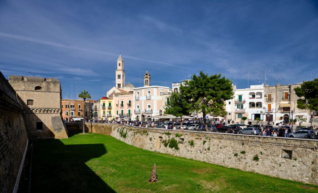 Bari Old Town from the Castello Svevo