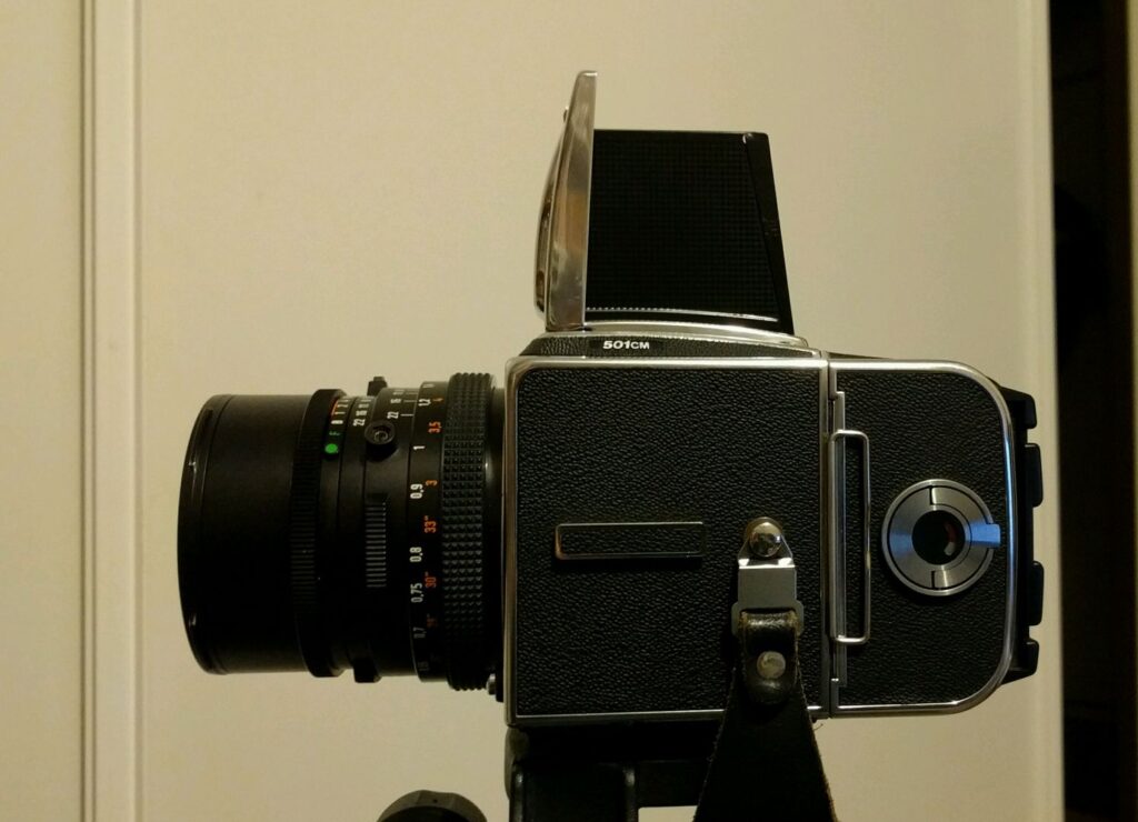 Hasselblad 501C/M with 6x6 film back