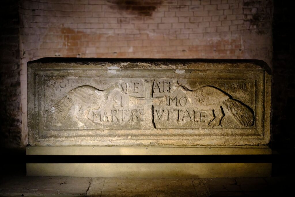 Sarcophagus of S Vitale
