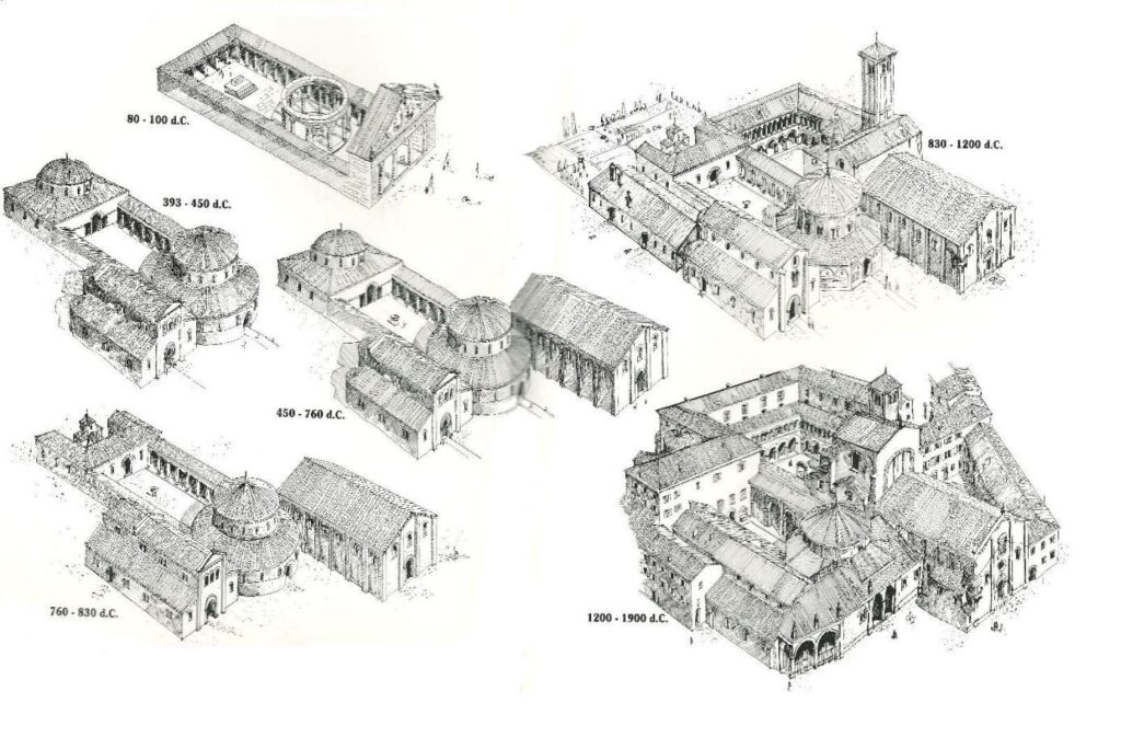 Infographic of the evolution of Santo Stefano